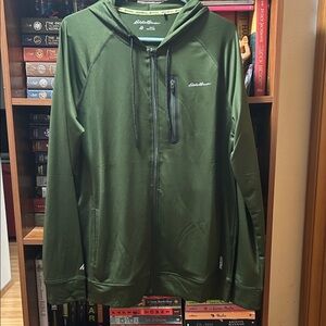 Eddie Bauer Men's Olive Hooded Jacket